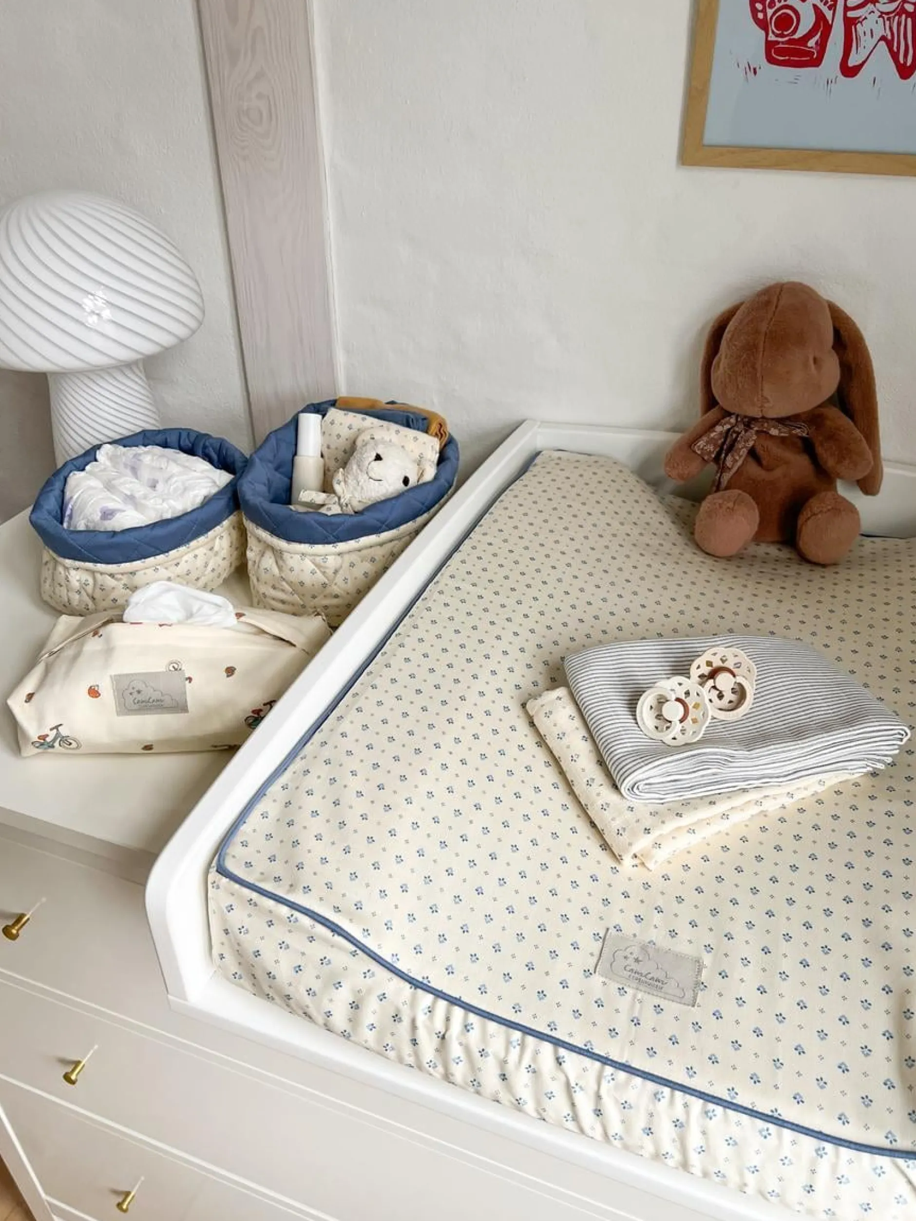 Cam Cam Copenhagen Quiltade förvaringskorgar Capri 2-pack