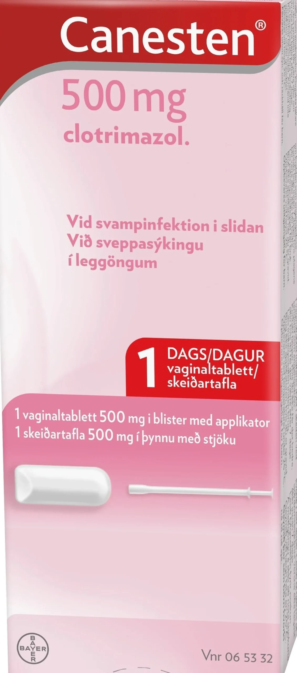 Canesten Vaginaltablett 500 mg 1 st