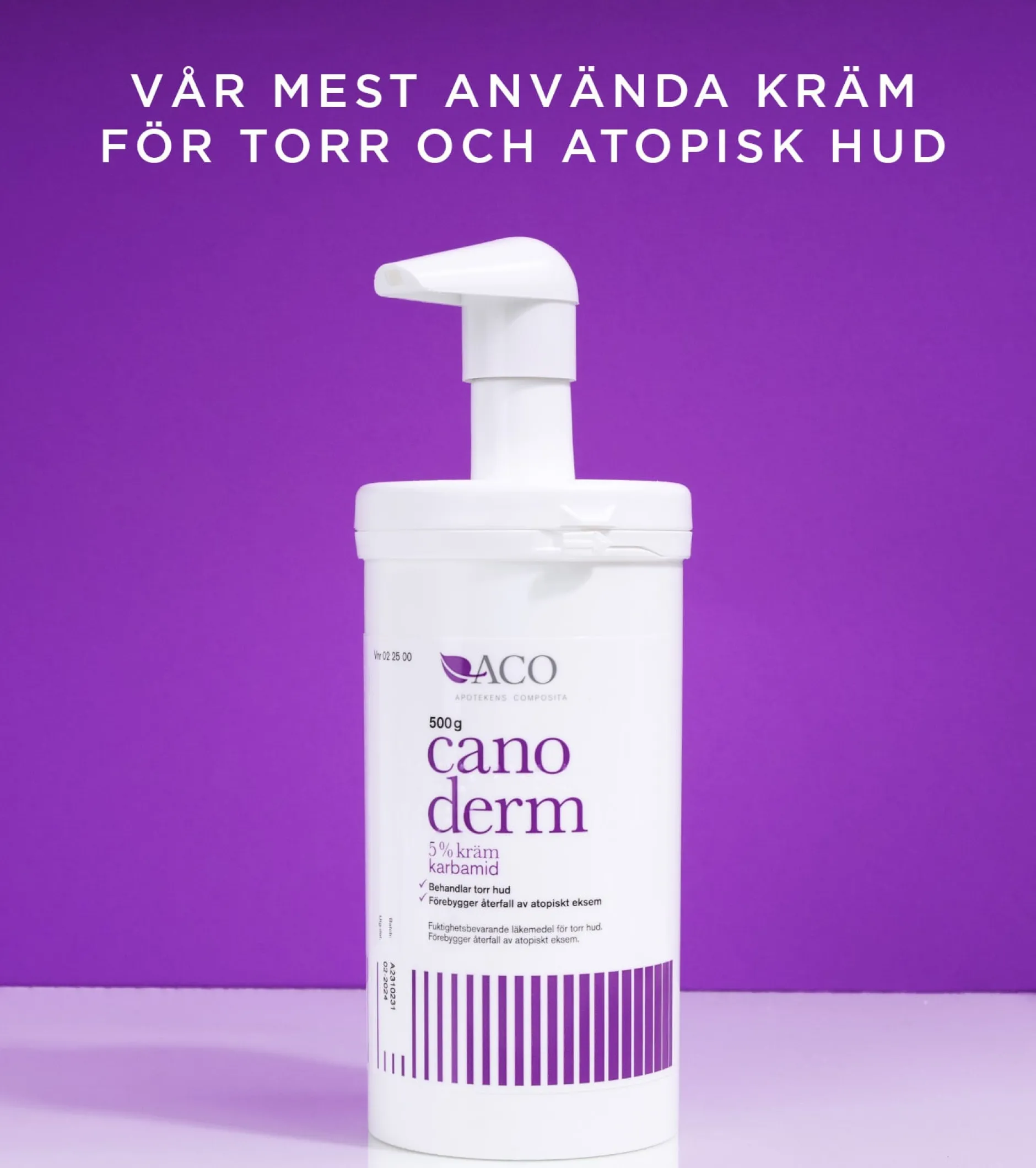 Canoderm Kräm Torr & Atopisk Hud 500 g