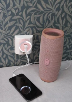 CAPiDi Säkerhetstimer USB A+C Rosa 1 st