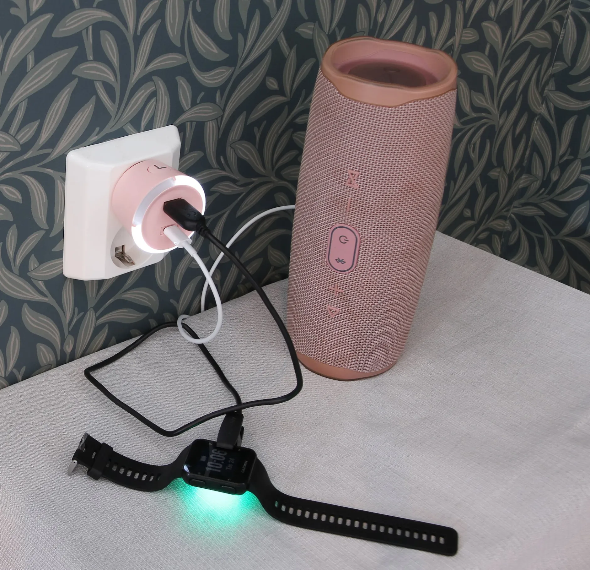 CAPiDi Säkerhetstimer USB A+C Rosa 1 st
