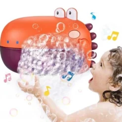 Carlo Baby Dino Bath Bubble Blower with Music Red + 36 m 1 st
