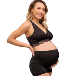 Carriwell Gravid- och sjukhustrosa svart 2-pack