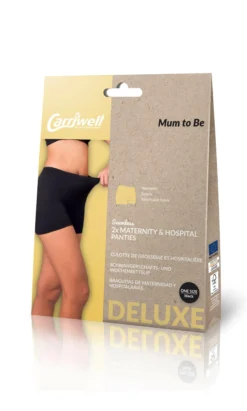 Carriwell Gravid- och sjukhustrosa svart 2-pack