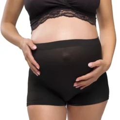 Carriwell Gravid- och sjukhustrosa svart 2-pack