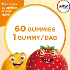 Centrum Barn Multivitamin Gummies Jordgubb & Apelsin 60 gummies