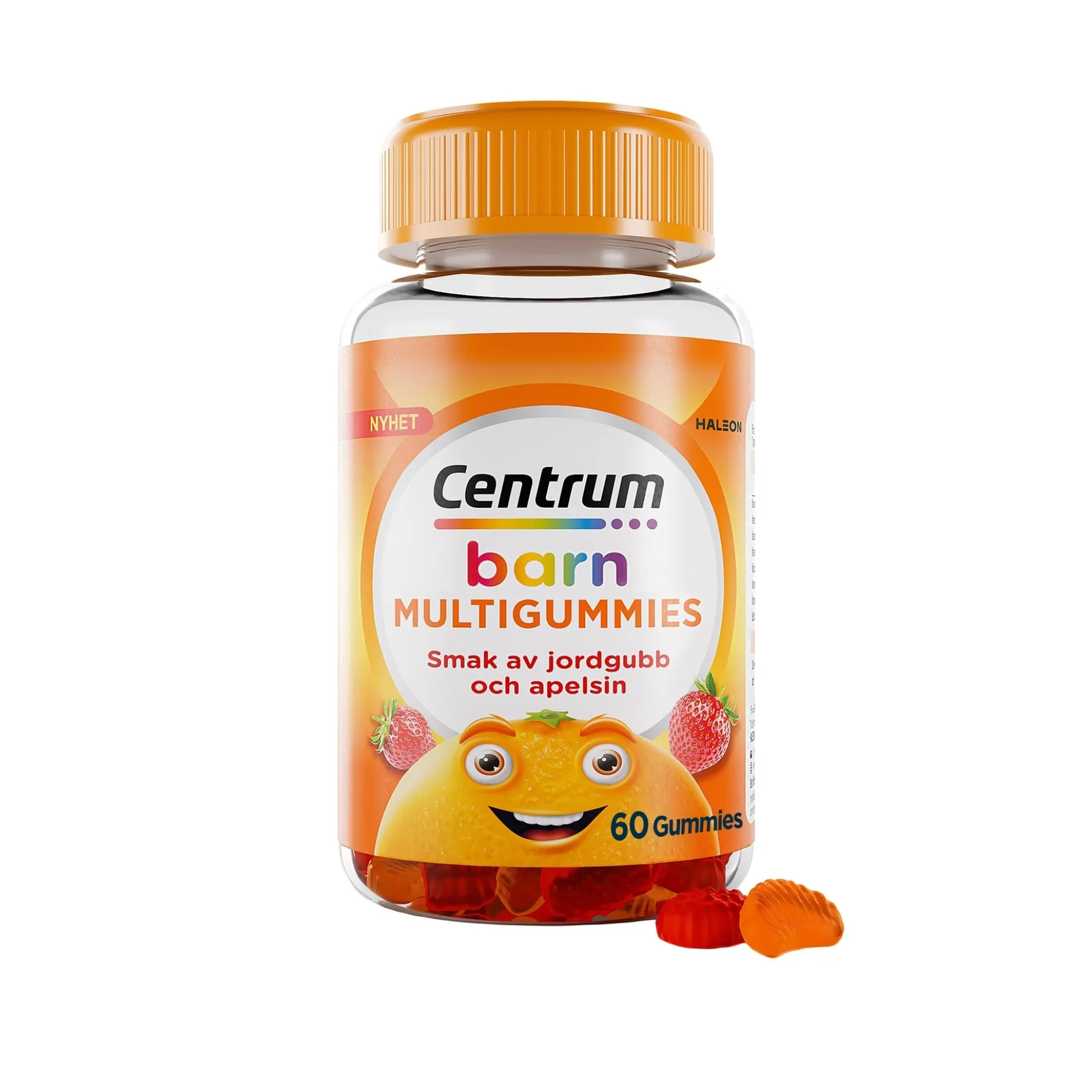 Centrum Barn Multivitamin Gummies Jordgubb & Apelsin 60 gummies