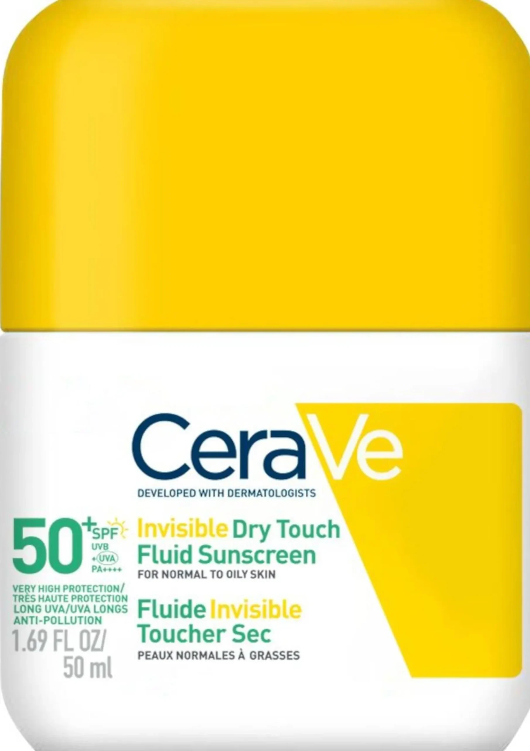 CeraVe Invisible Dry Touch Fluid Sunscreen SPF50+ 50 ml
