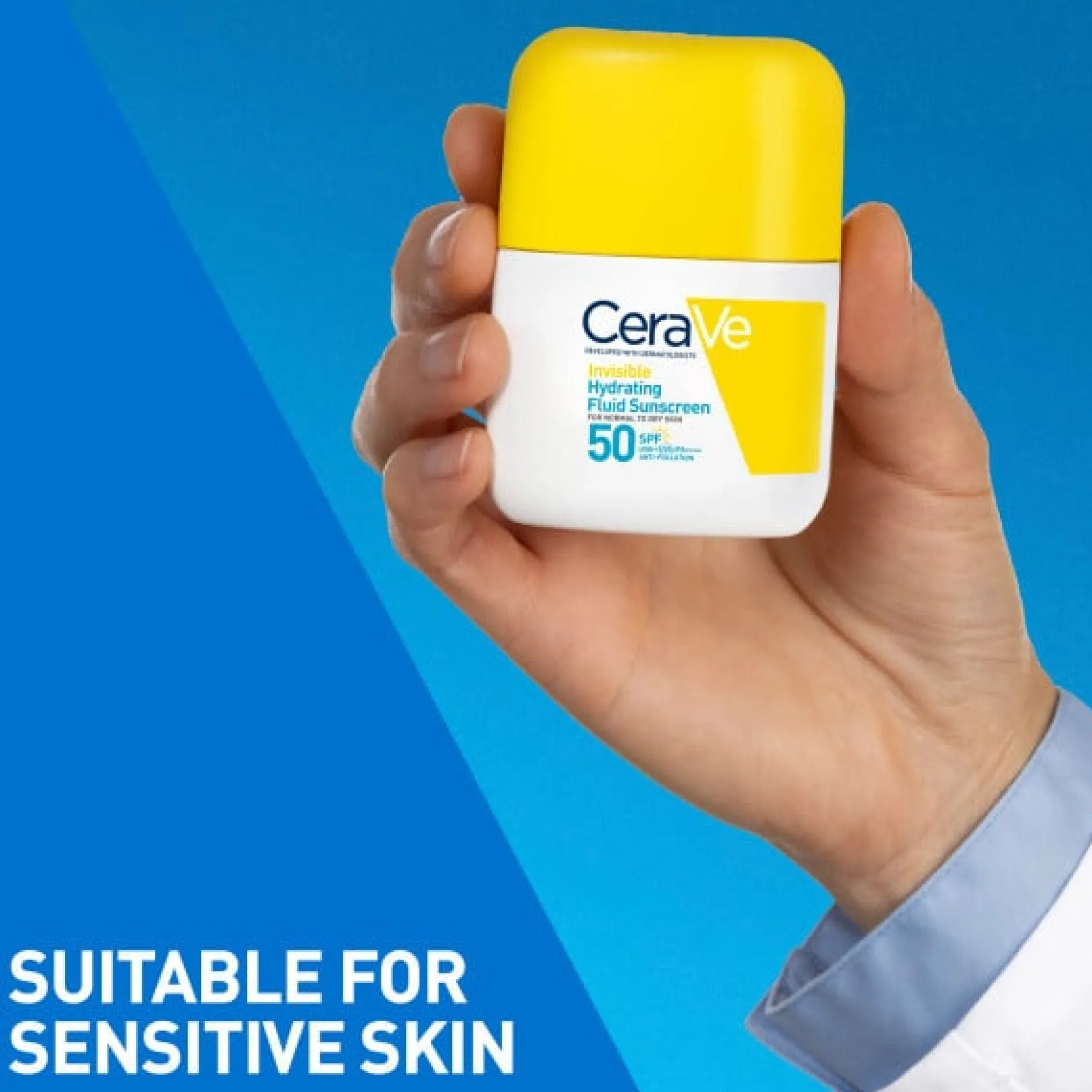 CeraVe Invisible Hydrating Fluid Sunscreen SPF50 50 ml