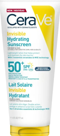 CeraVe Invisible Hydrating Sunscreen SPF50+ 177 ml
