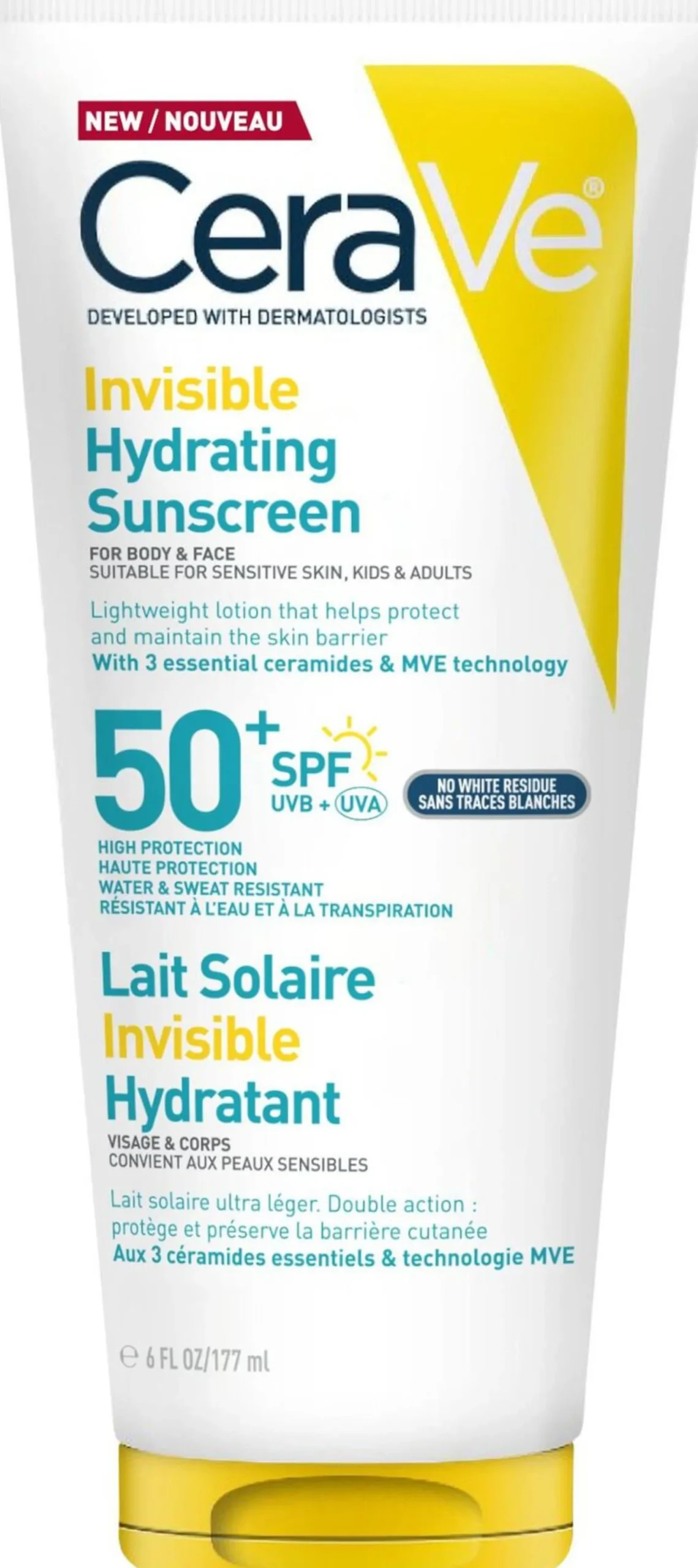 CeraVe Invisible Hydrating Sunscreen SPF50+ 177 ml