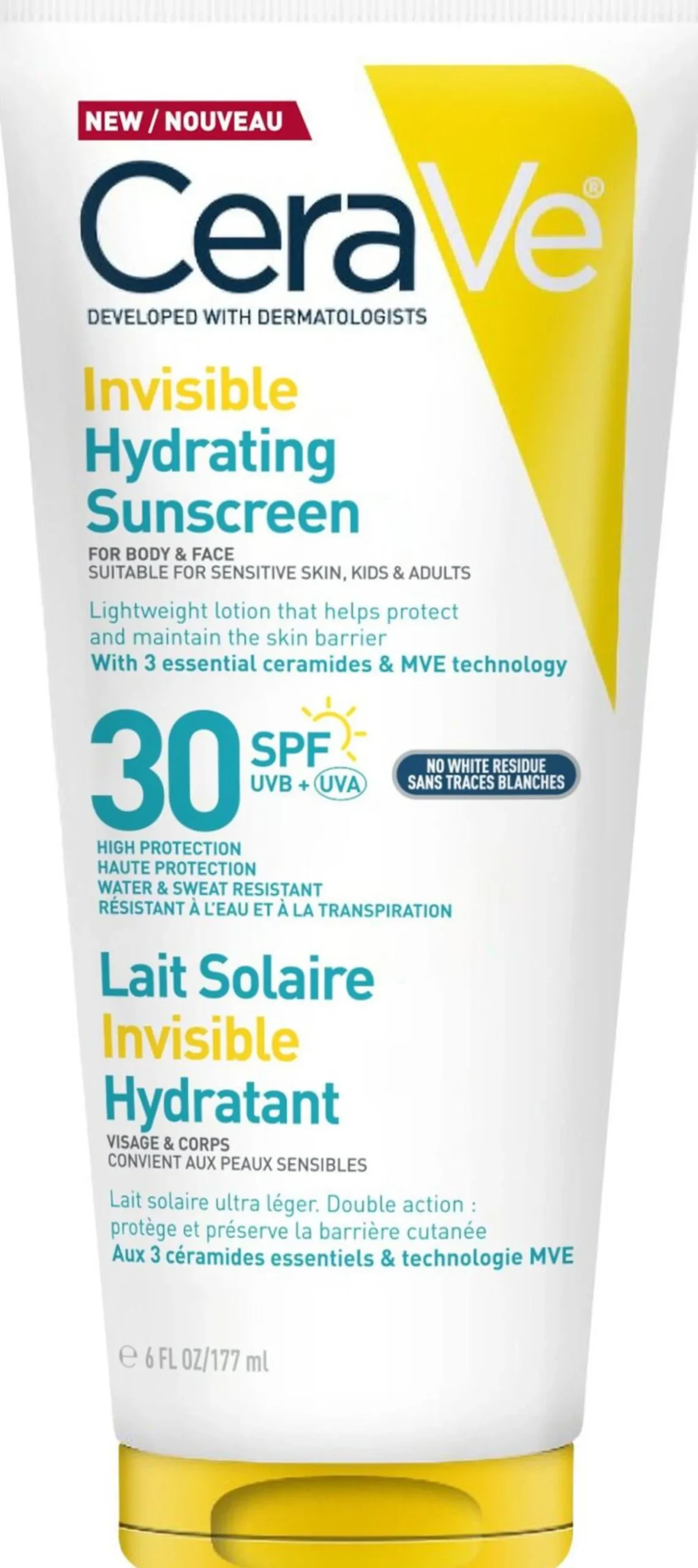 CeraVe Invisible Hydrating Sunscreen SPF30 177 ml