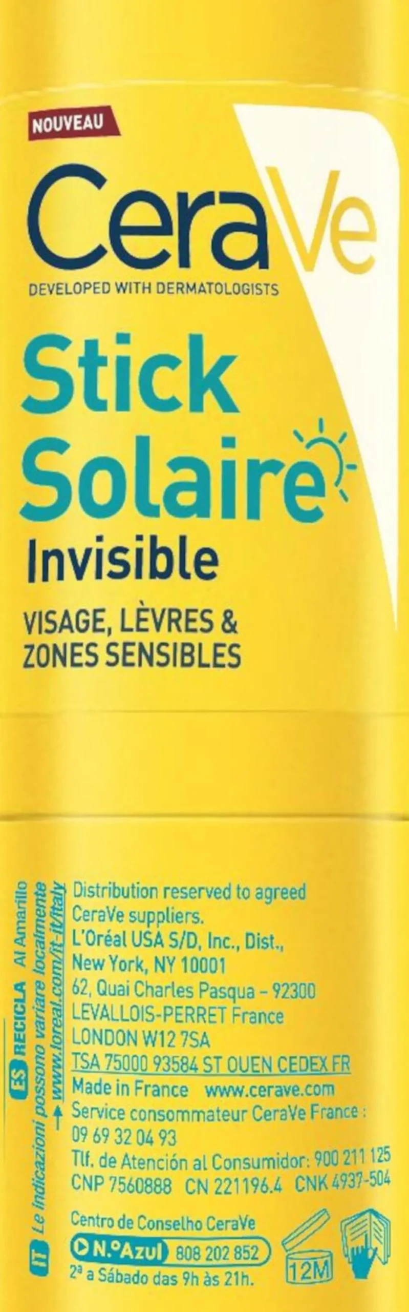 CeraVe Invisible Sun Stick SPF 50+ 8 g