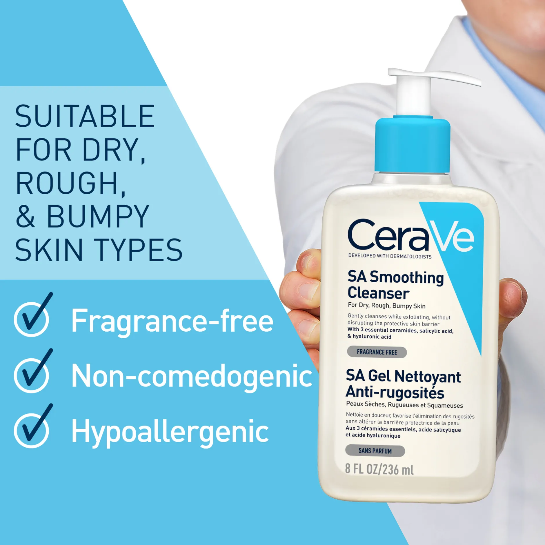 CeraVe SA Smoothing Cleanser 236 ml