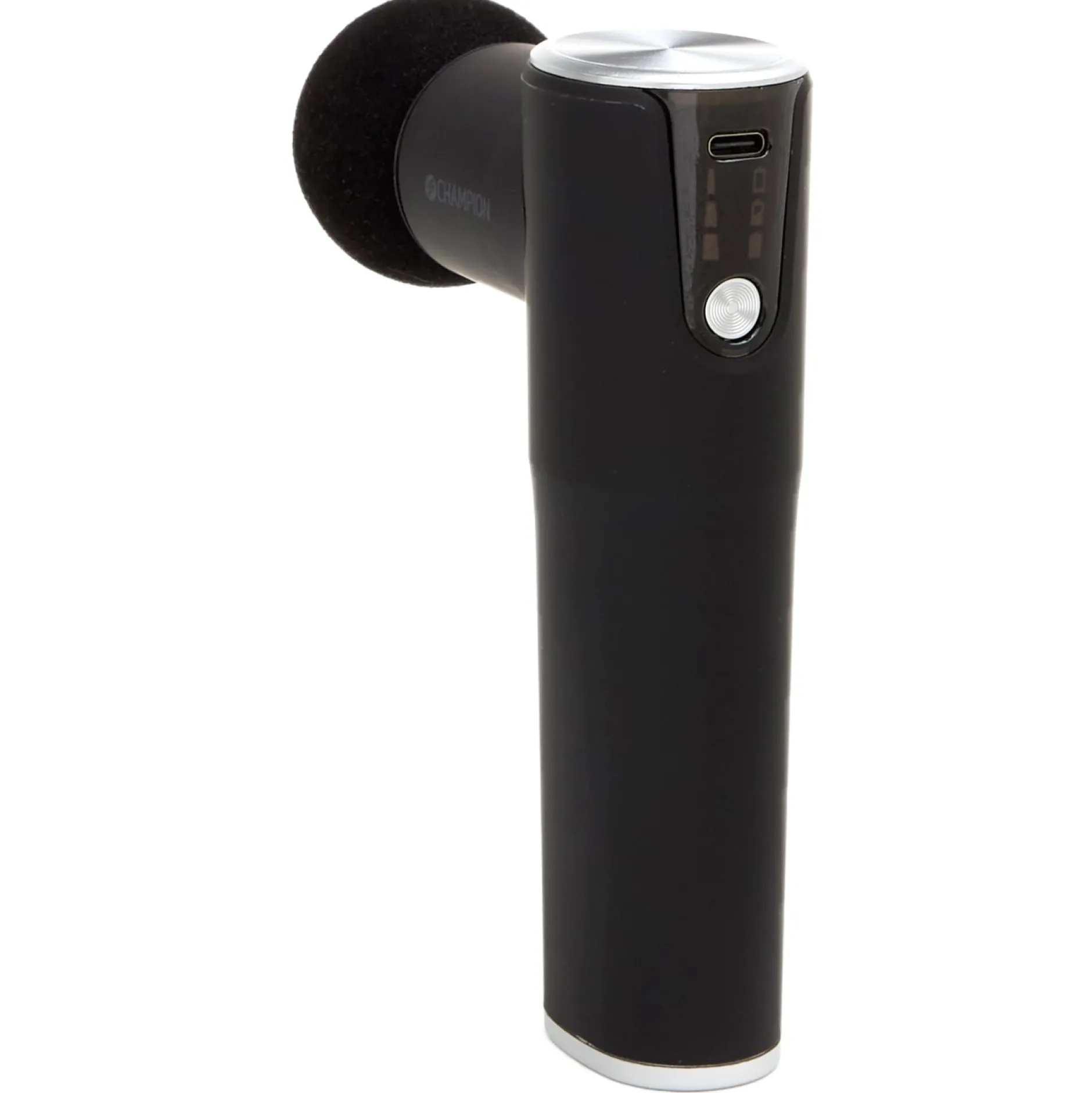 Champion Massagepistol Compact Power 3300RPM 1800mAh MG400 Svart/Silver