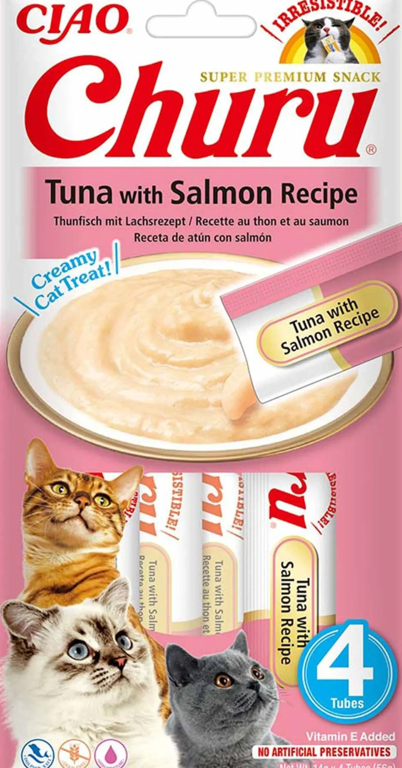 Churu Cat Tuna with Salmon 4 st