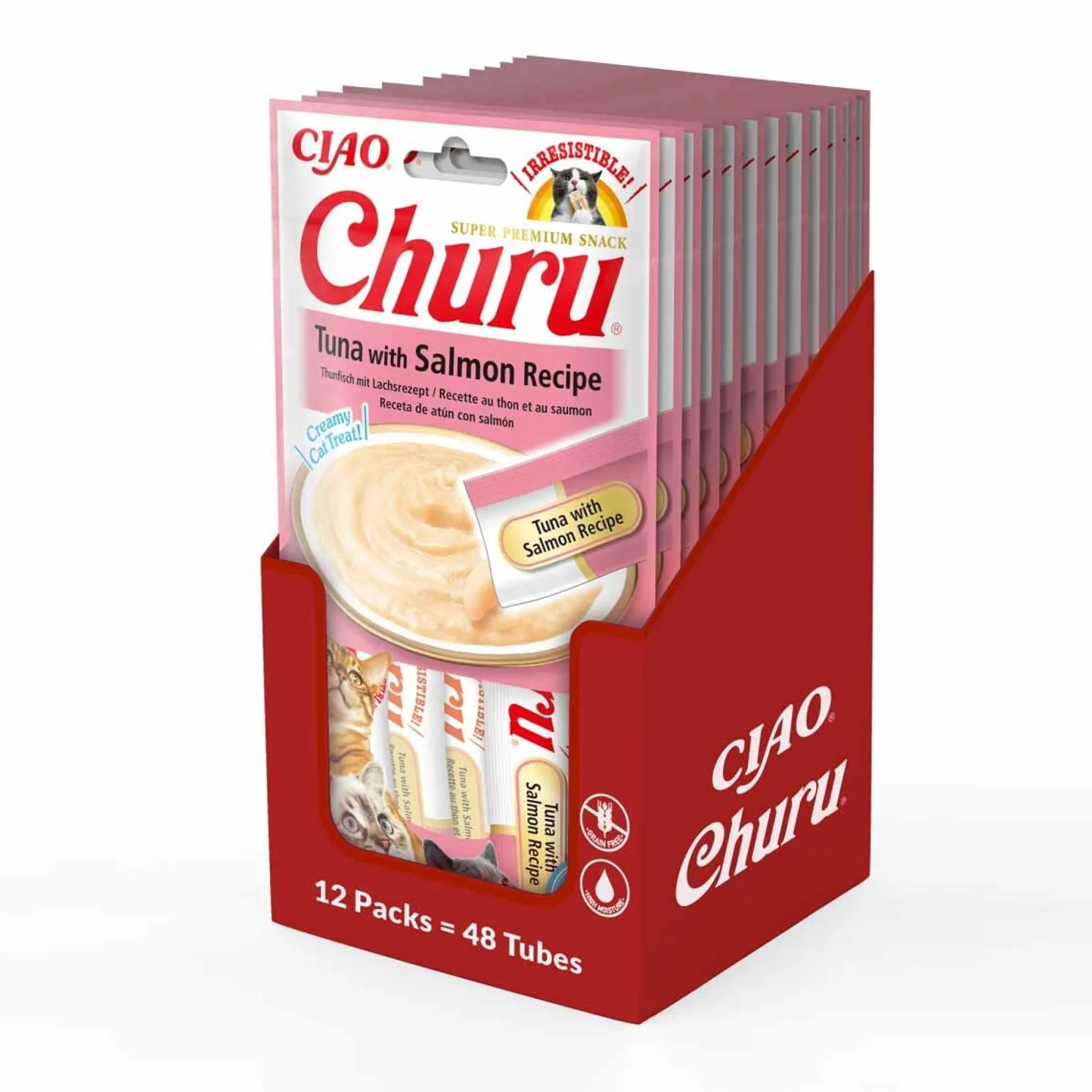 Churu Cat Tuna with Salmon 4 st