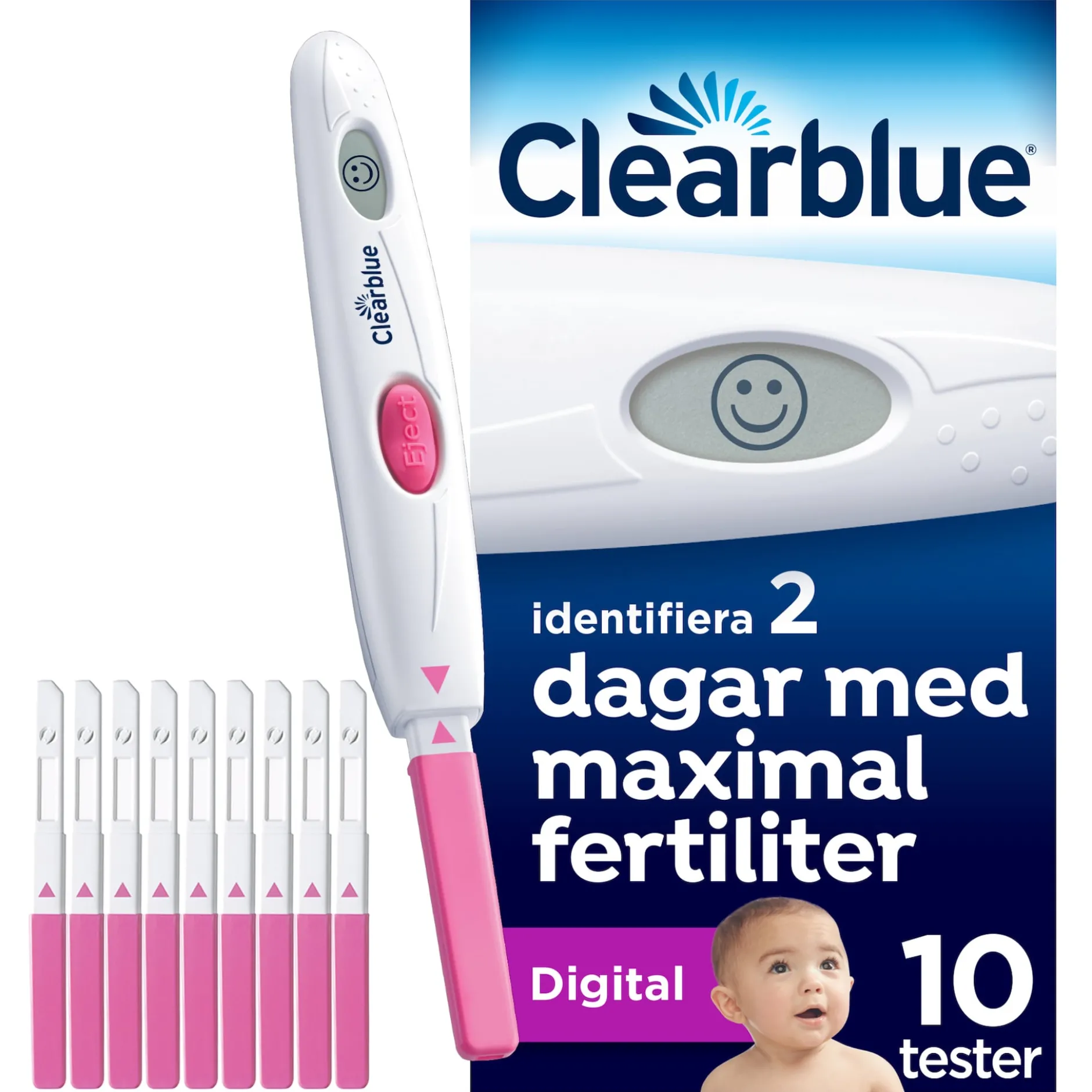 Clearblue Digitalt Ägglossningstest 1 Hållare & 10 tester