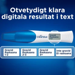 Clearblue Trippelcheck + Datum Kombinationspaket Graviditetstest 3 st
