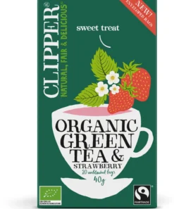 Clipper Green Tea Strawberry 20 tepåsar