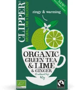 Clipper Organic Green Tea Lime & Ginger 20 st