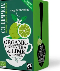Clipper Organic Green Tea Lime & Ginger 20 st