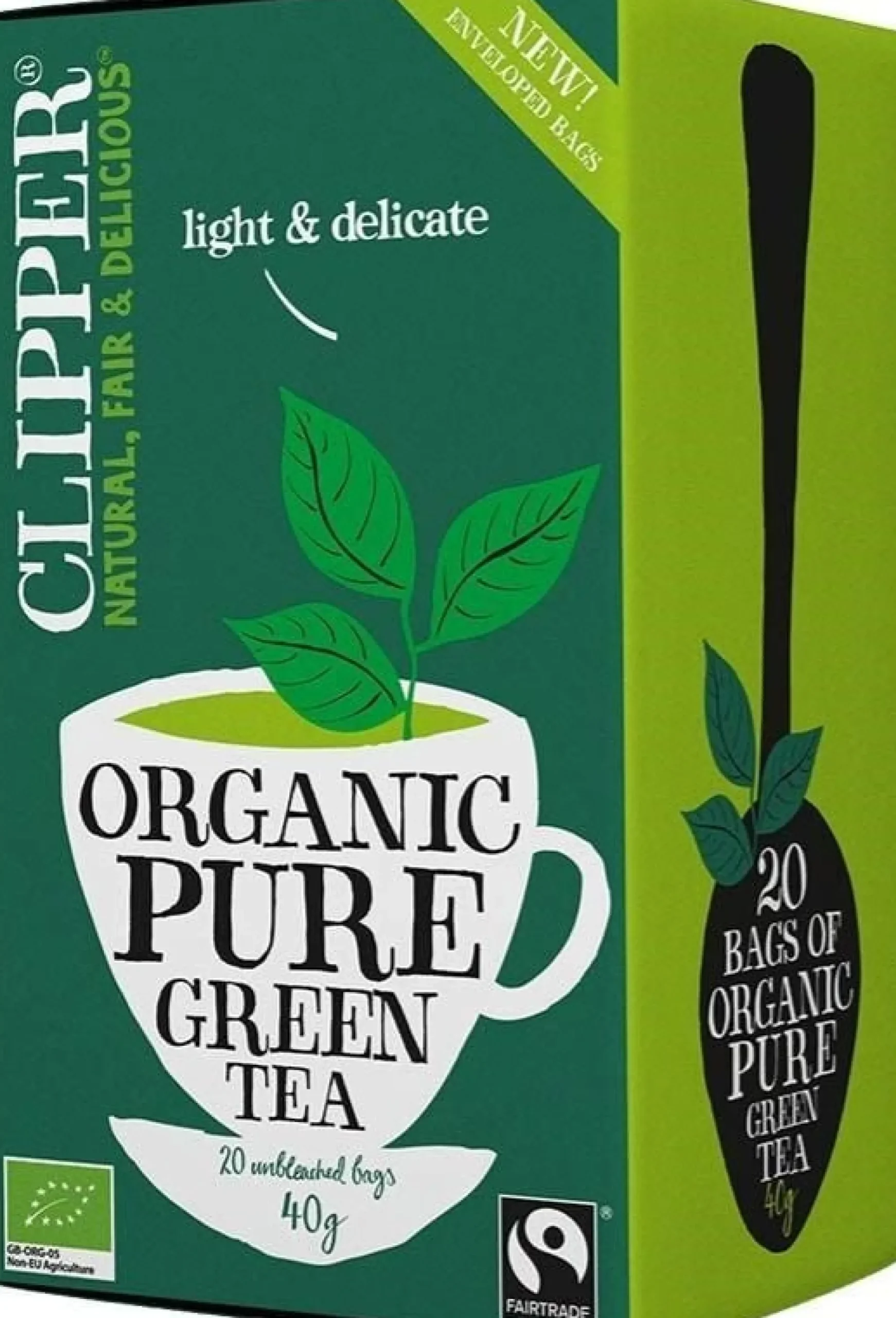 Clipper Organic Pure Green Tea 20 tepåsar