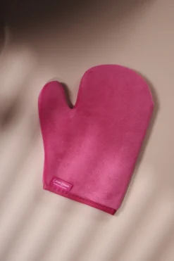 Cocoa Brown Velvet Thumb Tanning Mitt 1 st