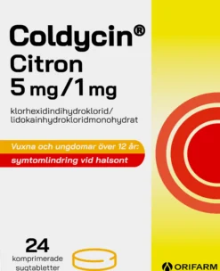 Coldycin Citron 5 mg/1 mg 24 sugtabletter