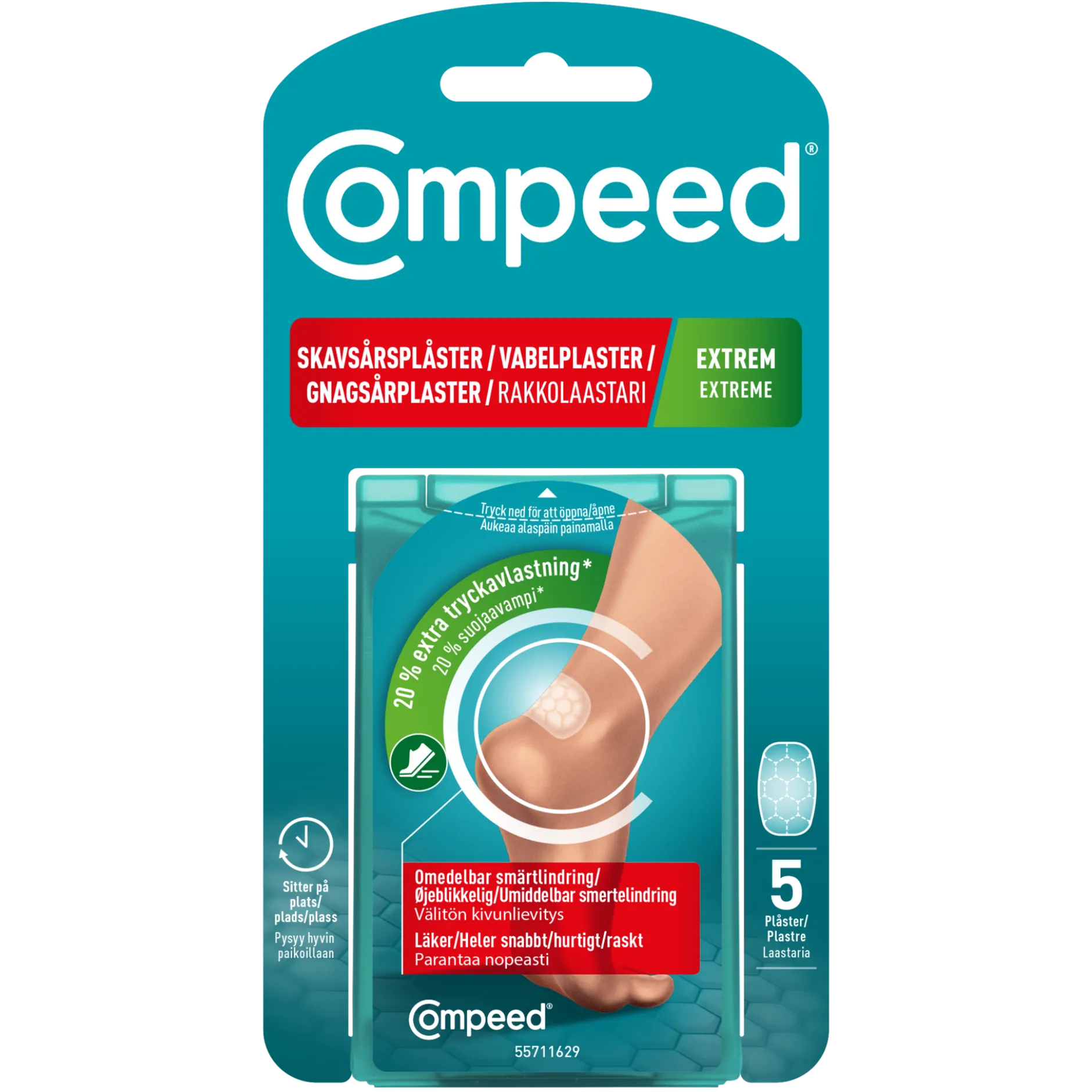 COMPEED Skavsårsplåster Extreme 5 st