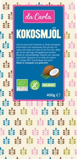 Da Carla Kokosmjöl Eko 400 g