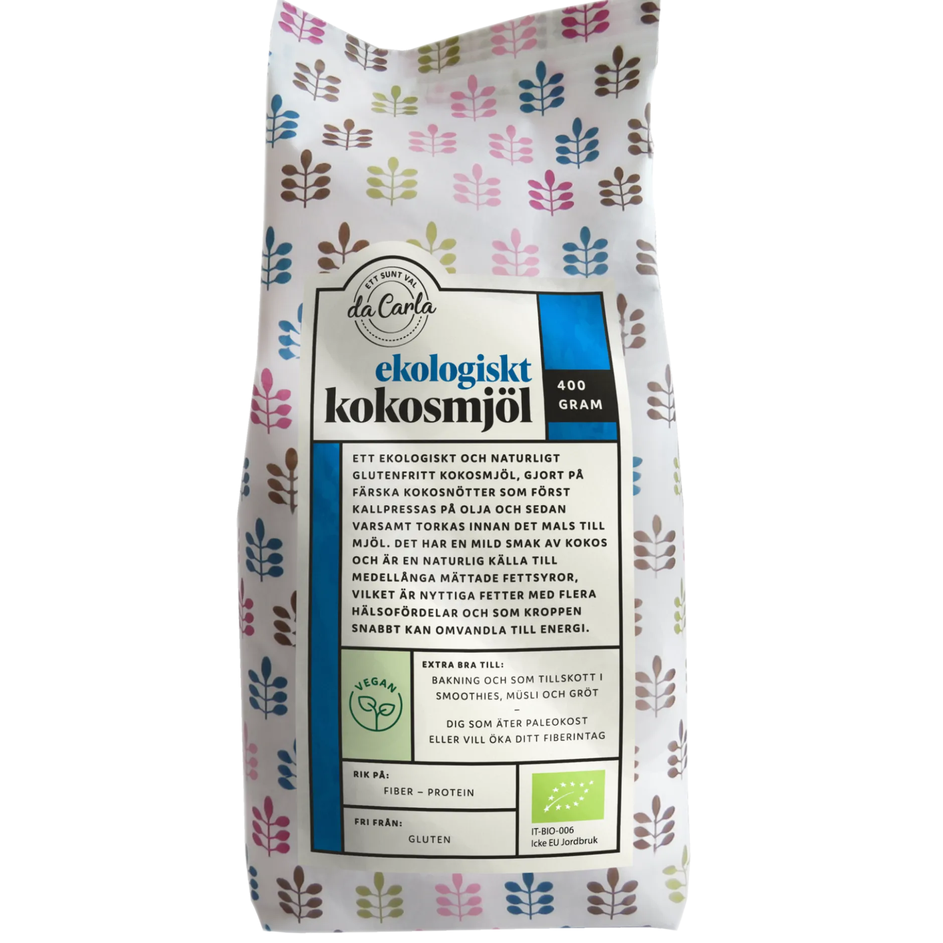 Da Carla Kokosmjöl Eko 400 g