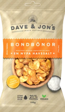 Dave & Jon´s Bondbönor Havssalt 100 g