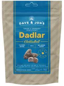Dave & Jon´s Dadlar Chokladboll 125g