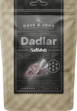 Dave & Jon´s Dadlar Saltlakrits 125 g