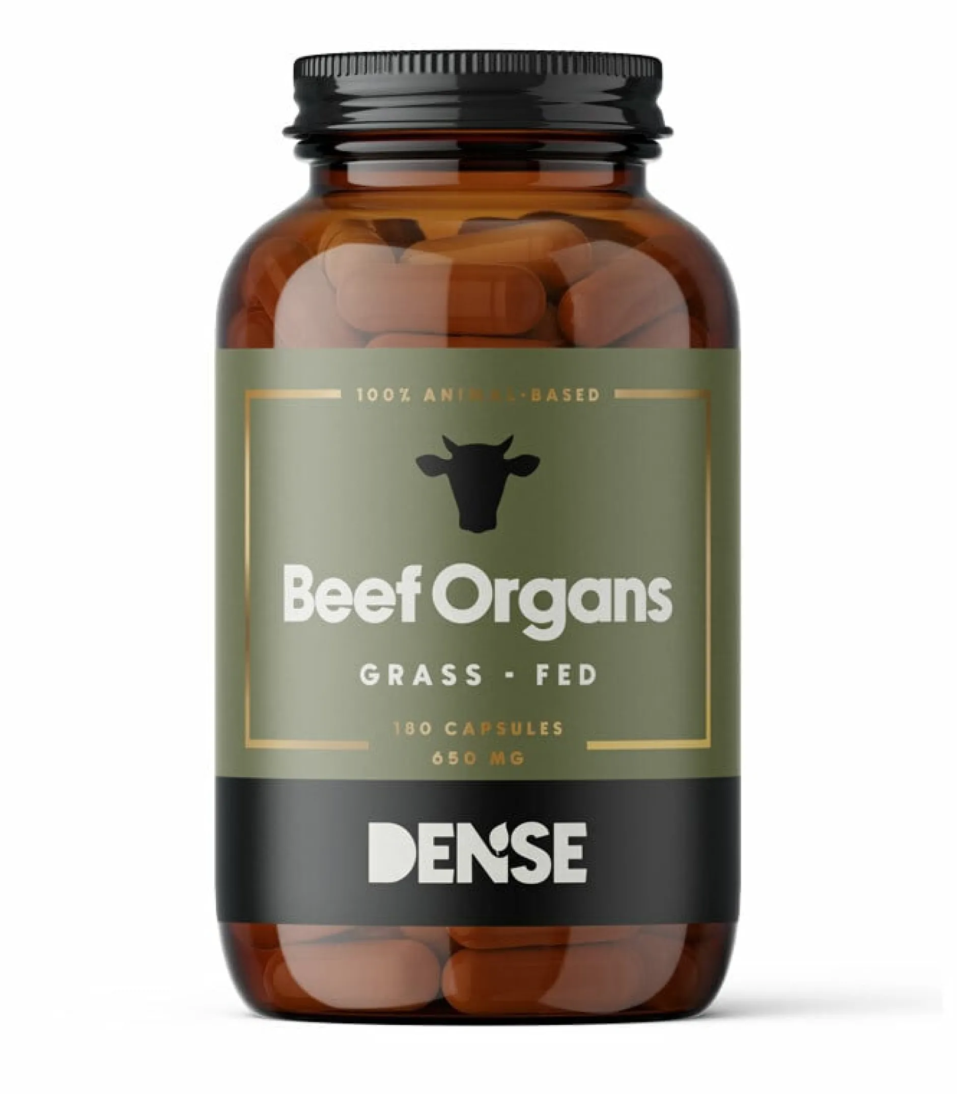 DENSE Beef Organs 650 mg 180 kapslar