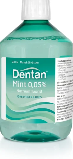 Dentan Mint Munskölj 0,05%, 500 ml