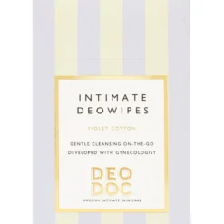 DeoDoc Intimate Wipes Violet Cotton 10 st