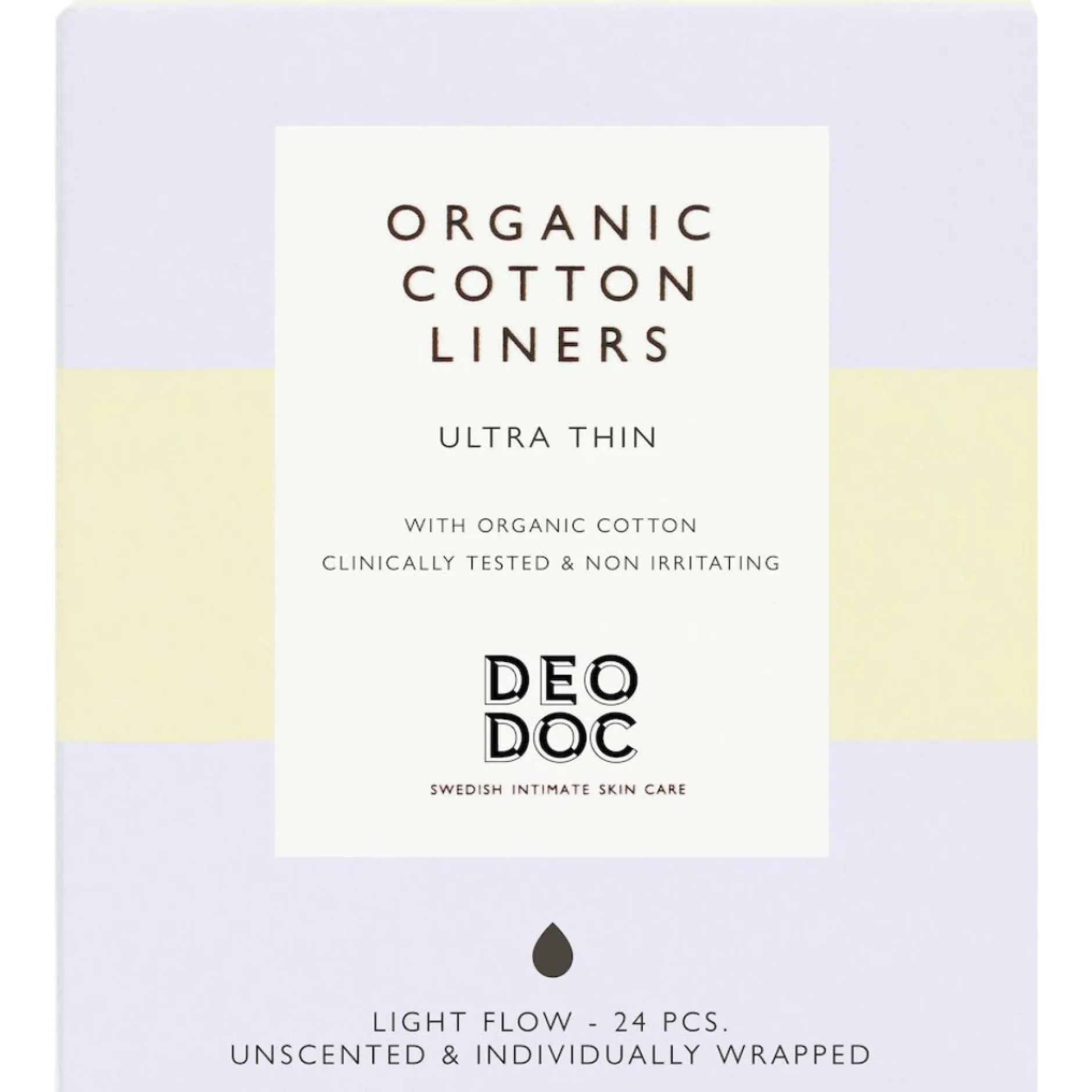 DeoDoc Organic Cotton Liner 24 st