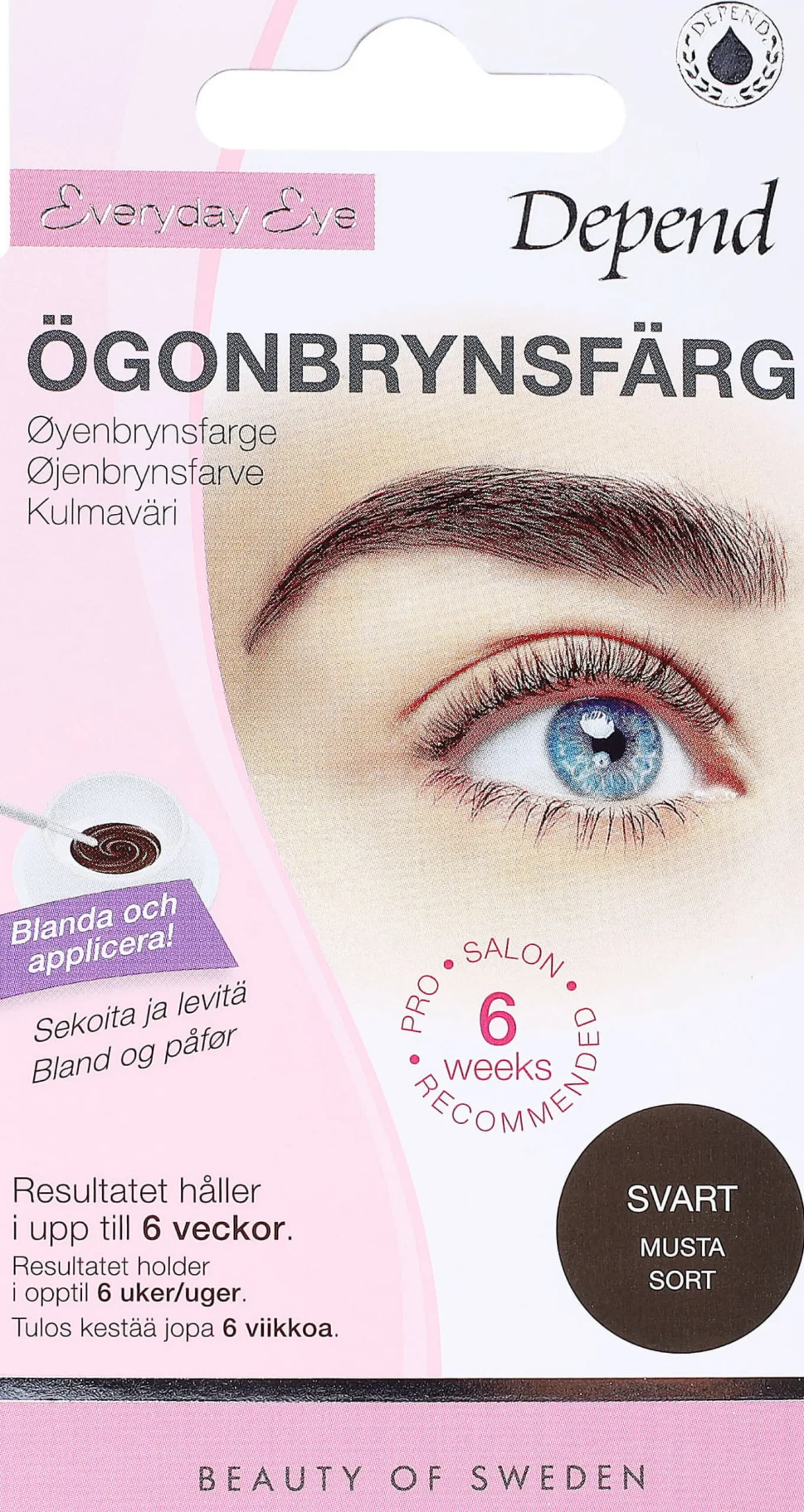 Depend Everyday Eye Ögonbrynsfärg Svart 1 st