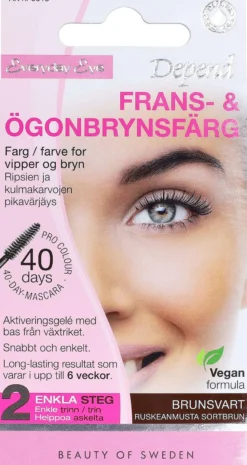 Depend Frans- & Ögonbrynsfärg Brunsvart