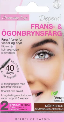 Depend Frans- & Ögonbrynsfärg Mörkbrun