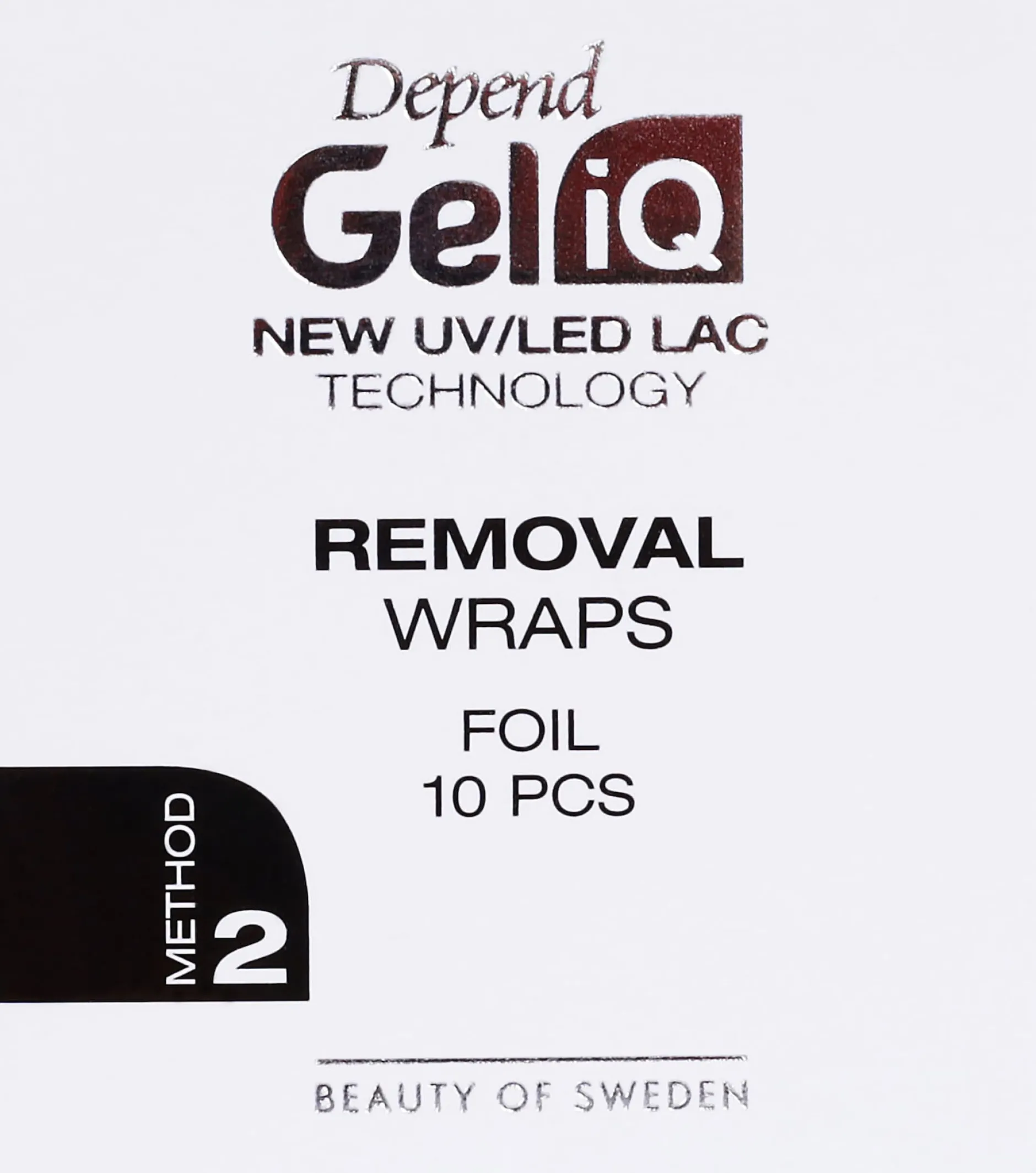 Depend Gel iQ Rem Wraps Foil 10pcs
