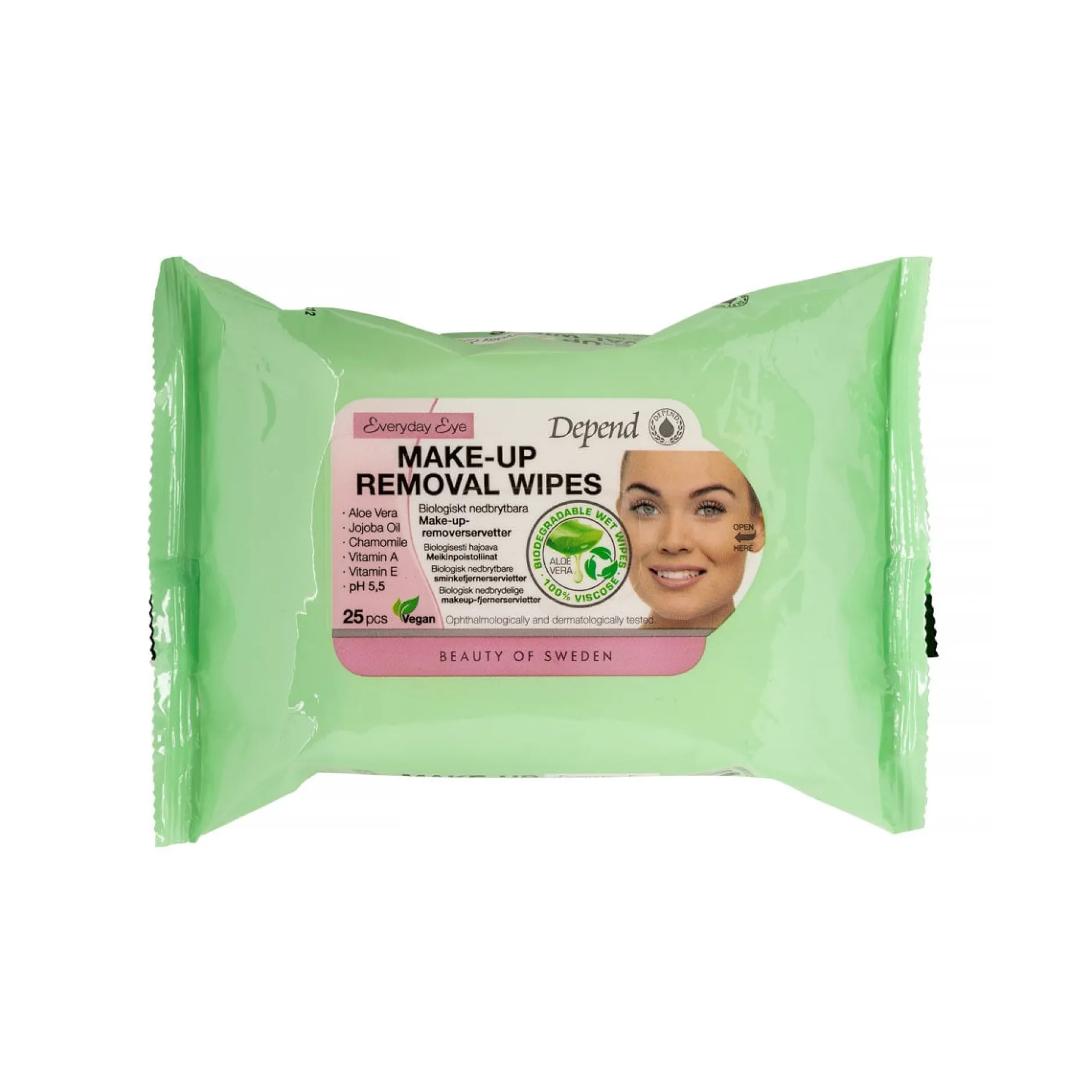 Depend Make-up Removal Wipes 25st