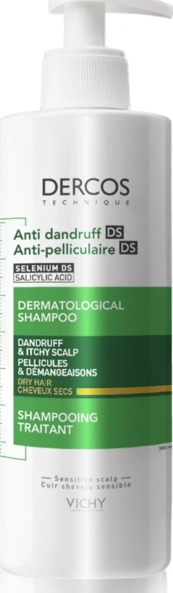 Dercos Technique Anti-Dandruff Shampoo for Dry Hair 390 ml