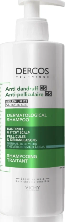 Dercos Technique Anti-Dandruff Shampoo for Normal and Oily Hair 390ml