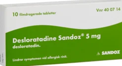 Desloratadine Sandoz 5mg 10 tabletter