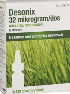 Desonix nässpray 32 µg/dos, 3 x 120 doser
