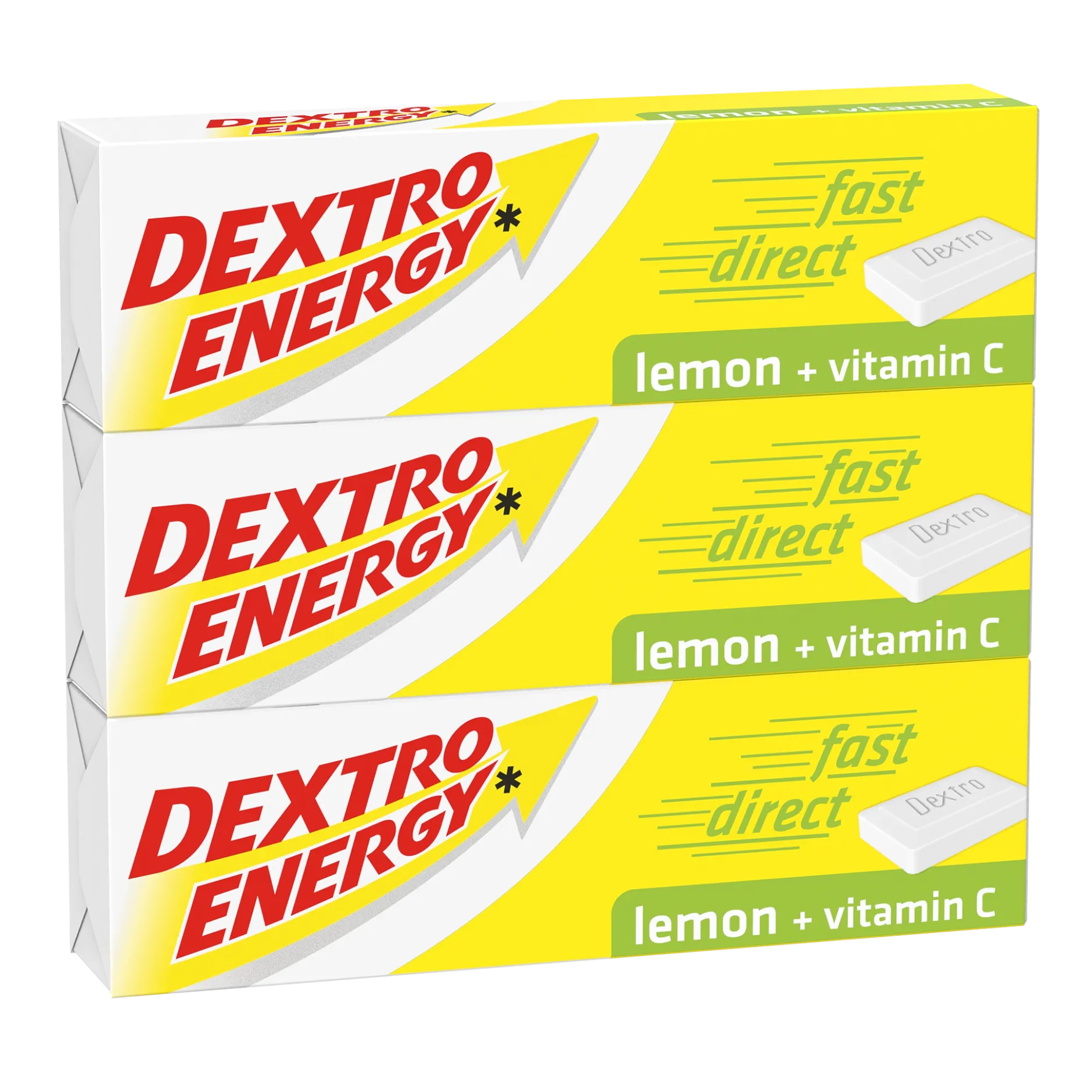 Dextro Energy Lemon Sticks 3-pack