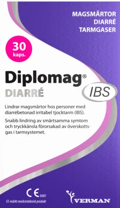 Diplomag IBS Diarré 30 kapslar